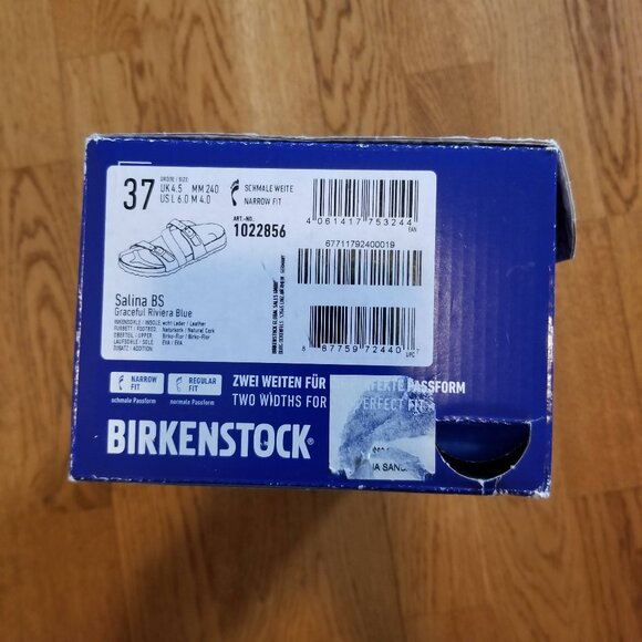 Birkenstock Salinas style - blue - size 37 - Picture 3 of 9